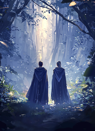 Deux personnages au seuil de la transformation